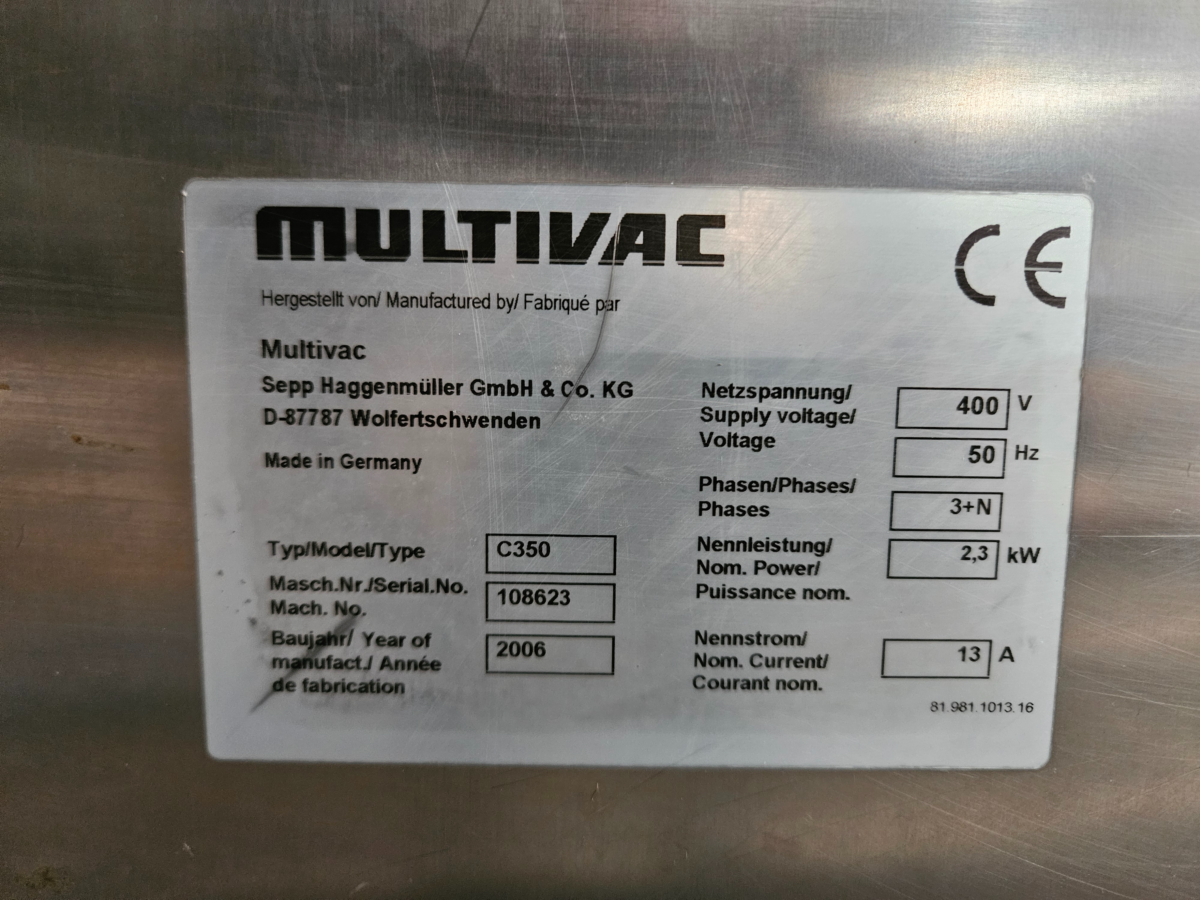 Sous videuse Multivac C350