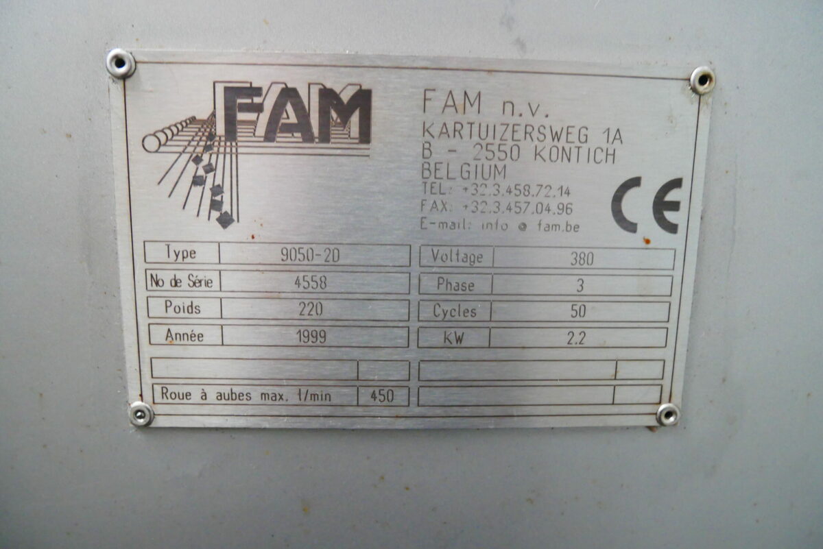 Trancheuse Râpeuse centrifuge FAM 9050 2D - immagine 5