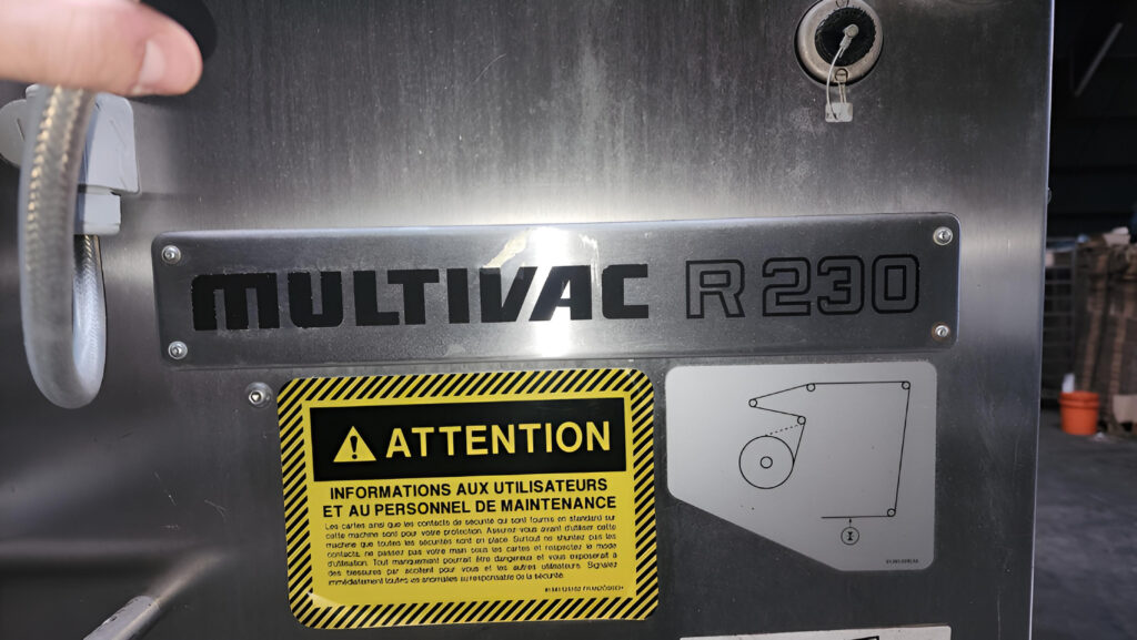 Thermoformeuse Multivac R230 — vue 3